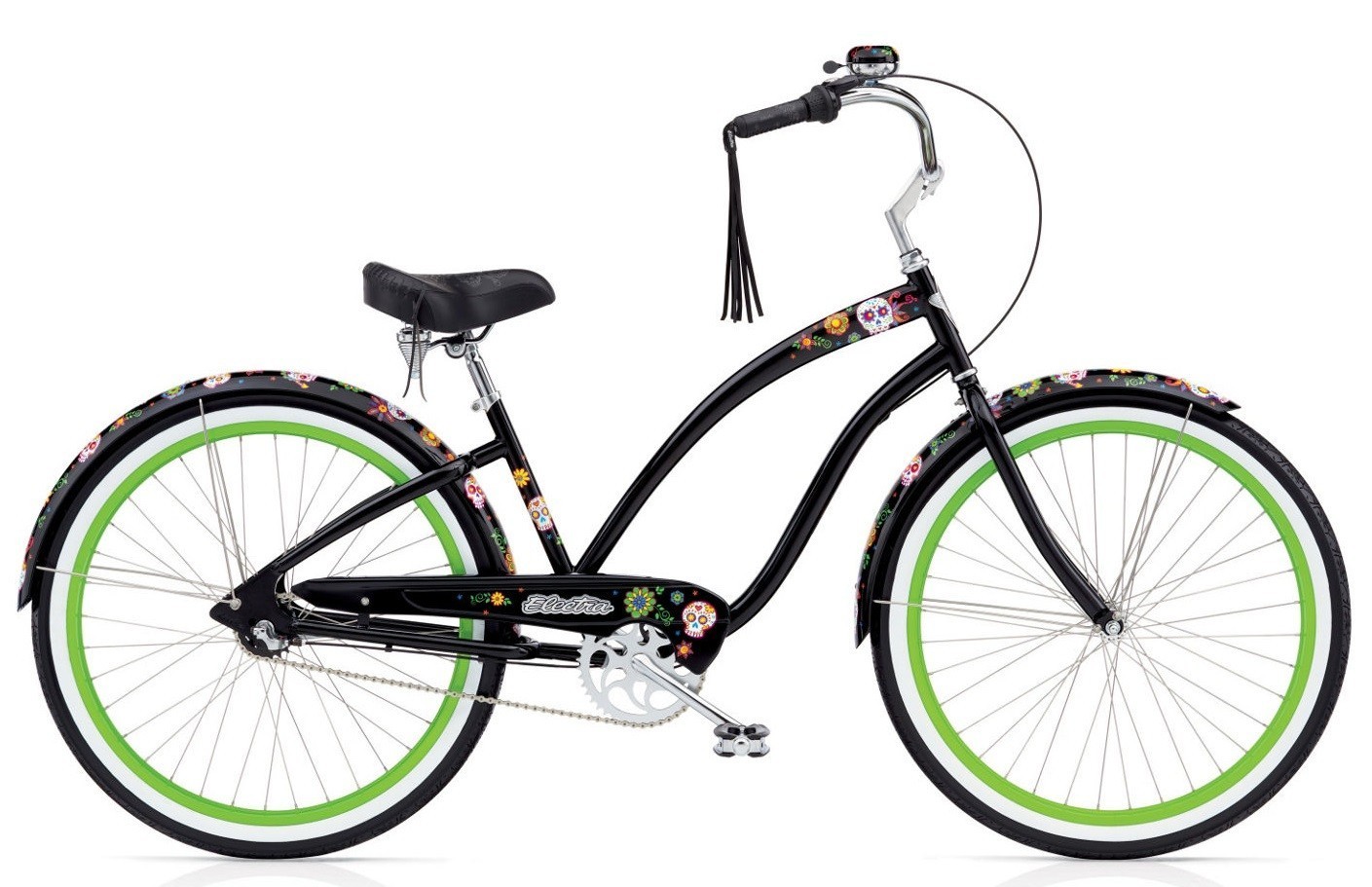 Modelo 167146 BICICLETA R.26 ELECTRA SUGAR SKULL CRUSIER 3 VELOCIDADES