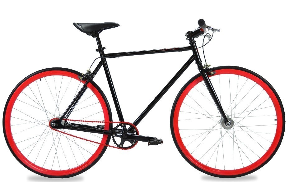 Modelo 016937 BICICLETA R.700 FIXIE TURBO ROJO/NEGRO