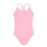 Muchacha de los niños de la correa de la camiseta del mono del mameluco general de Deportes Gimnasia ballet de color rosa