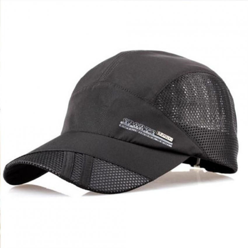 Moda para hombre verano deporte al aire libre del sombrero de béisbol Correr Visor Cap ajustable Armada