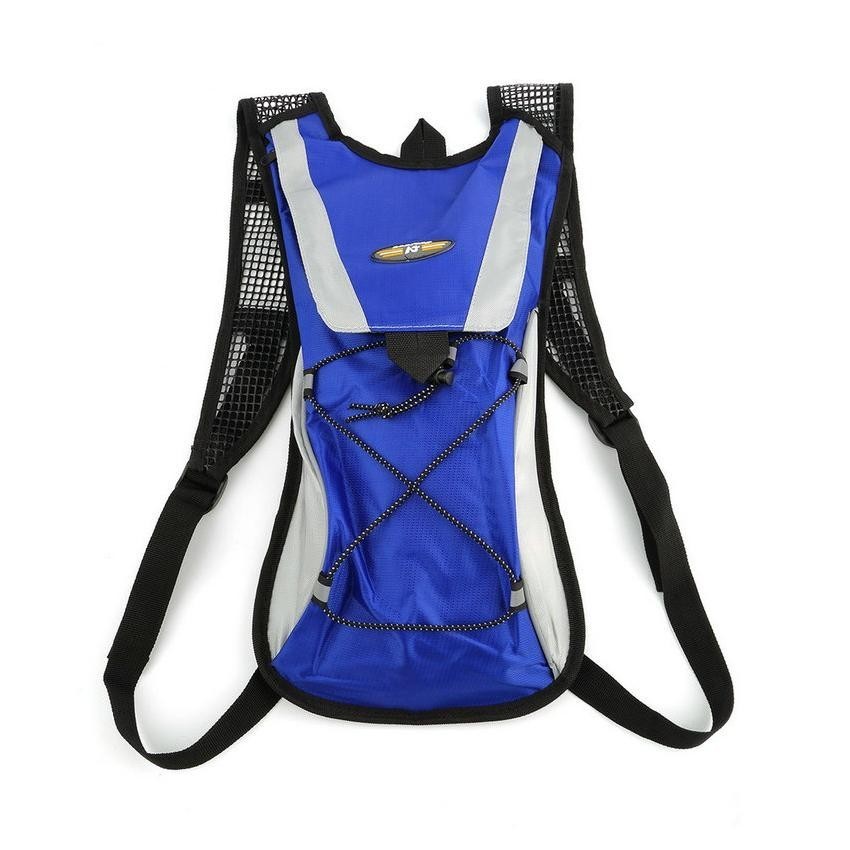 2L Agua vejiga Bolsa Mochila Ciclismo Deporte Mochila Paquete va de excursión Azul