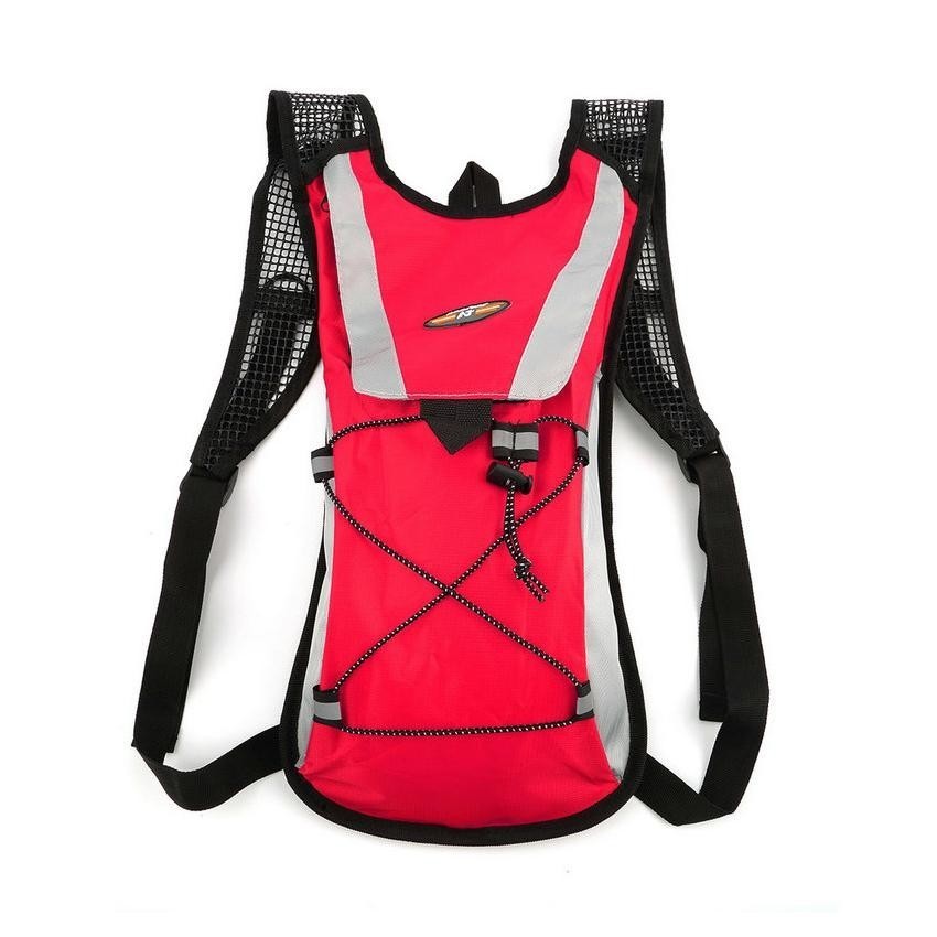 2L Agua vejiga Bolsa Mochila Ciclismo Deporte Mochila Paquete va de excursión Rojo