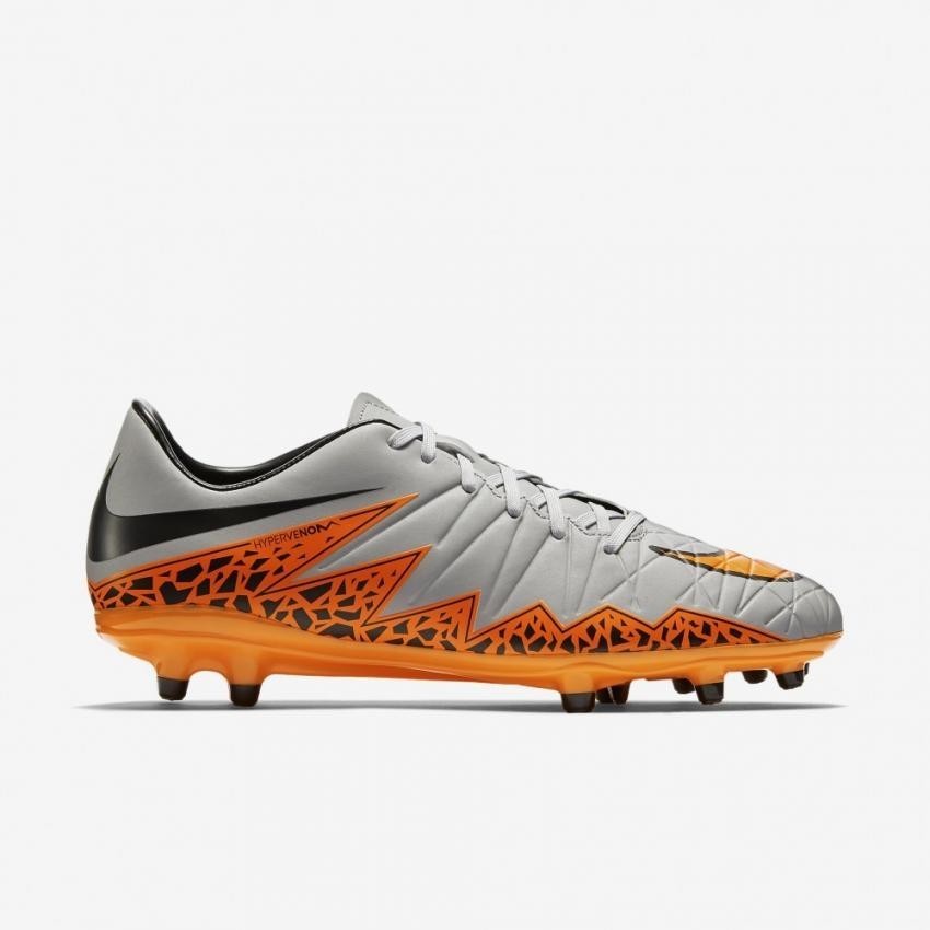 Tachones Nike Hypervenom Phelon II FG - Gris con Naranja