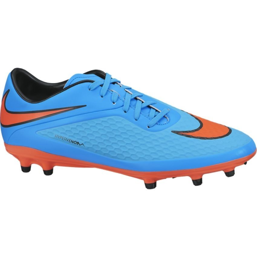 Tachon Nike Hypervenom Phelon FG - Azul con Naranja