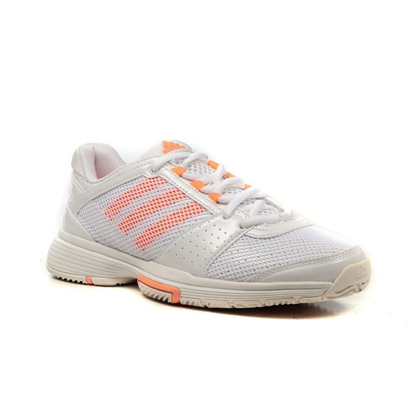 Tenis Adidas Barricade Team 3 - Blanco con Coral
