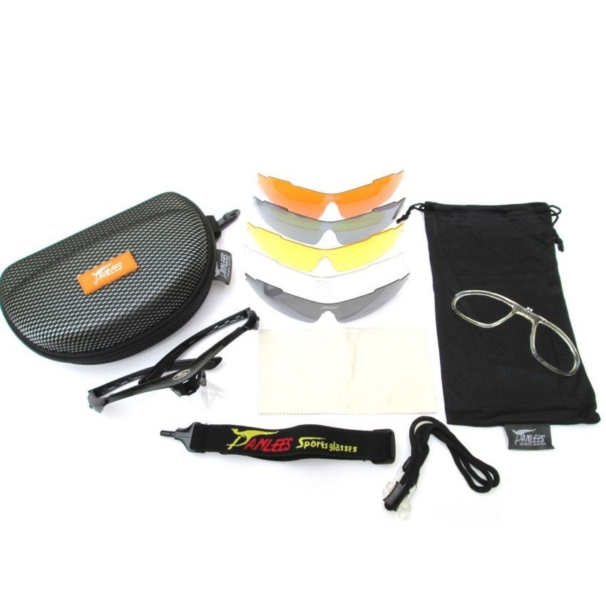 Lentes Goggles Deportivos Panlees Sports Sunglasses Graduable Polarized-Gris Transparente