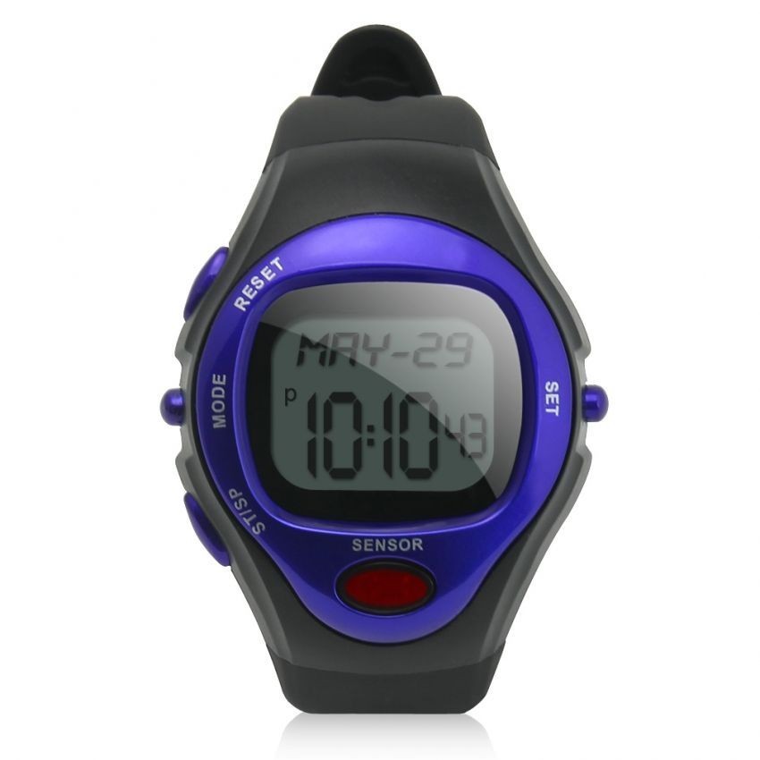Reloj Deportivo Con Medidor De Pulso Y De Calorias-Azul