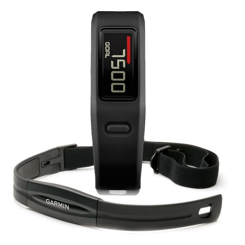 Medidor de Actividad VivoFit con Banda de Ritmo Cardíaco Garmin-Negro