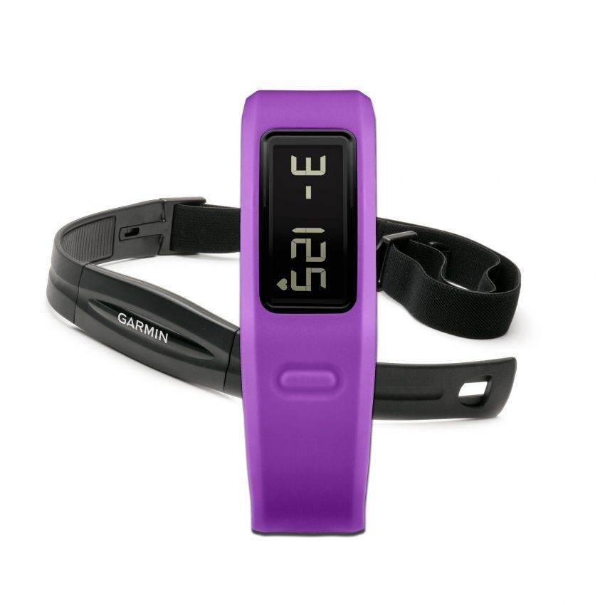 Medidor de Actividad VivoFit con Banda de Ritmo Cardíaco Garmin-Morado