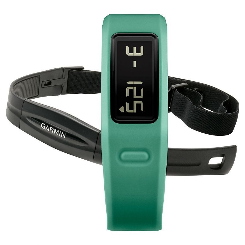 Medidor de Actividad VivoFit con Banda de Ritmo Cardíaco Garmin-Verde