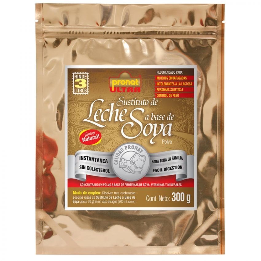 Suplemento Alimenticio Pronat Leche de Soya Natural de 300 g