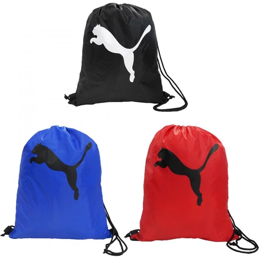 Mochila Puma Gym Sack -Negro-Rojo-Azul