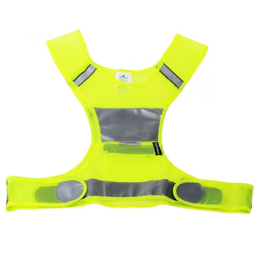 Salzmann 50019 Noche Ciclismo Riding Correr al aire libre Deportes de seguridad Chaleco reflectante - Amarillo