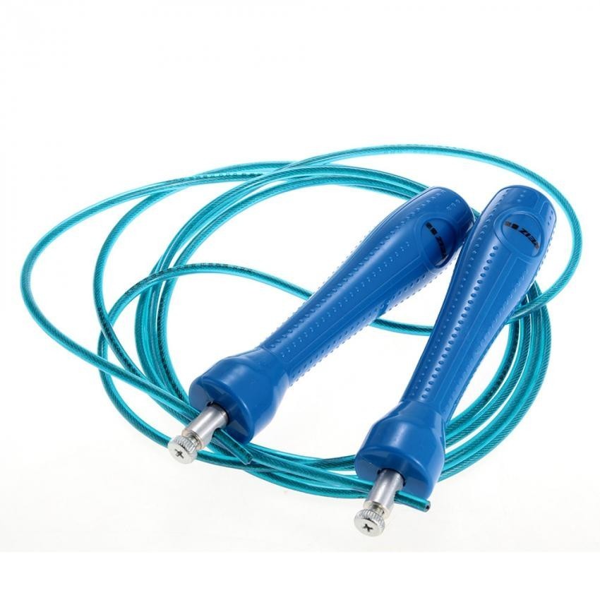 REIZ Cuerda de Saltar Comba Saltos Regulable Fitness Ejercicio Deporte Azul