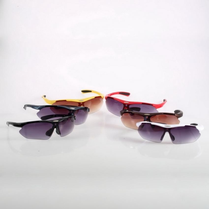 Deporte al aire libre Ciclismo de bicicletas Bike Riding Gafas de sol Gafas anteojos UV400 Lente Azul