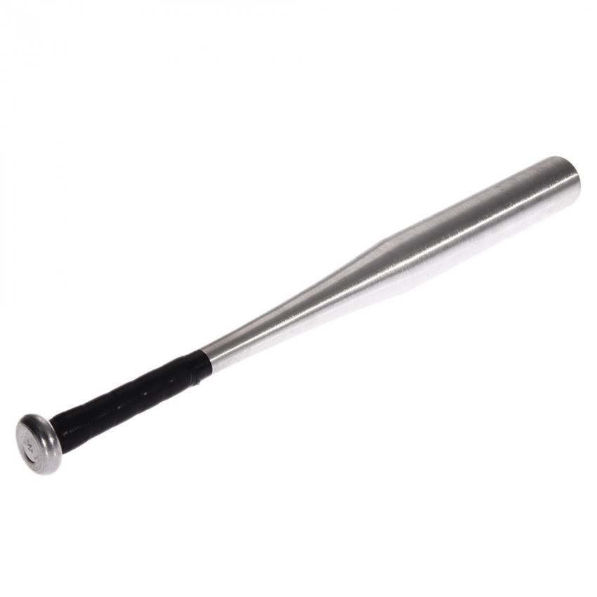 Bate de Béisbol Antideslizante 21" Aleación Aluminio 54cm Deporte Plateado