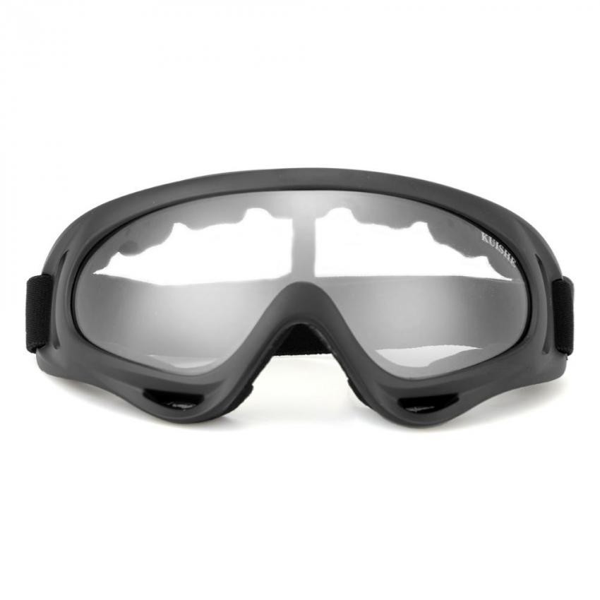 Gafas Protección Mascara para Moto Motocross Esqui Deporte Ajustable Negro