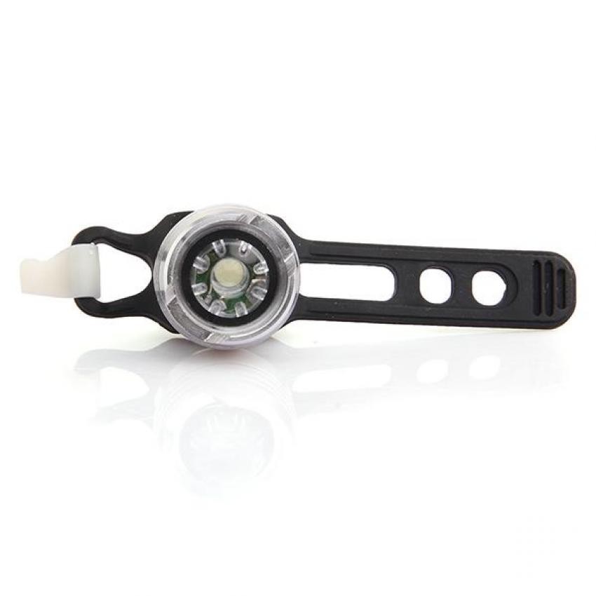 Luz Trasera Lámpara LED Impermeable Color Plata para Bicicleta Ciclismo Deporte