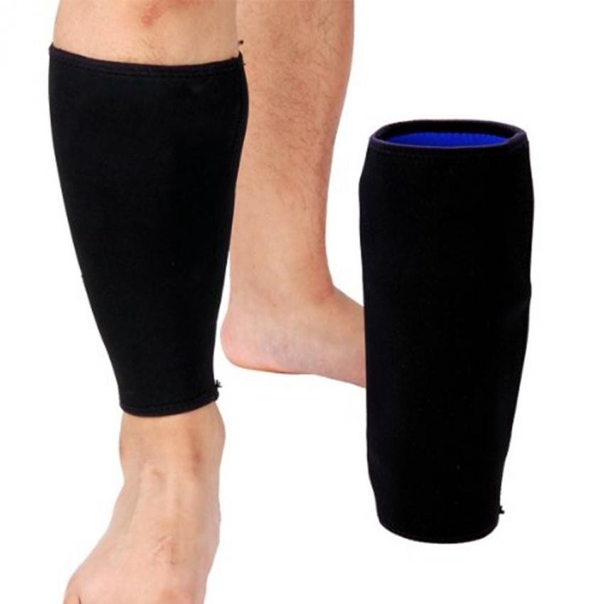 Deportes Becerro Shin pierna elástico de compresión ayuda del apoyo del abrigo de alta calidad