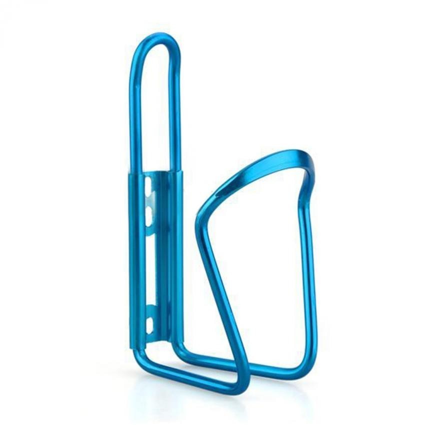 Para bicicleta Ciclismo Deporte acuático Aluminio Botella sostenedor de la jaula del estante azul