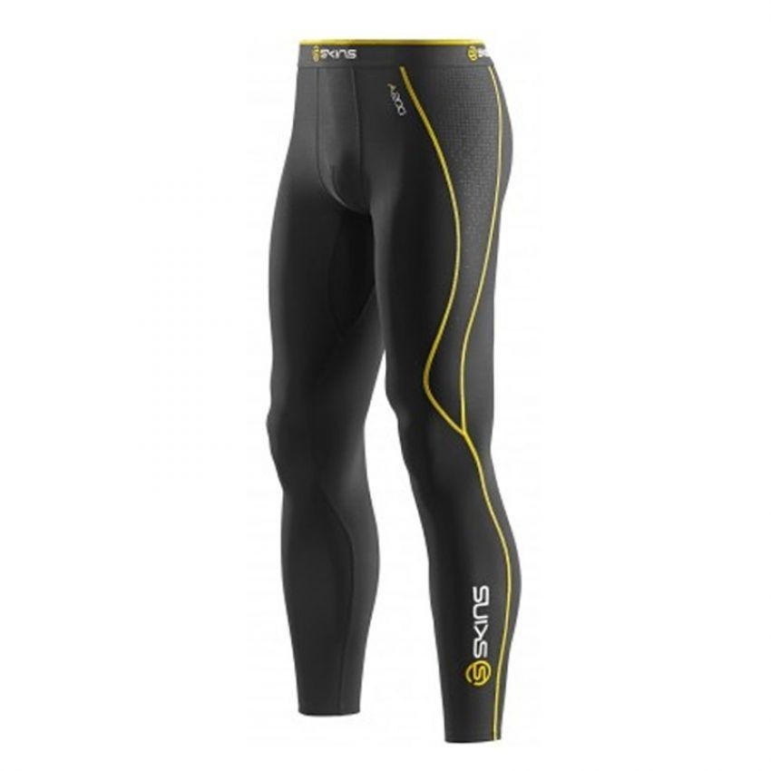 Pantalón SKINS B60052001XL-Negro con Amarillo