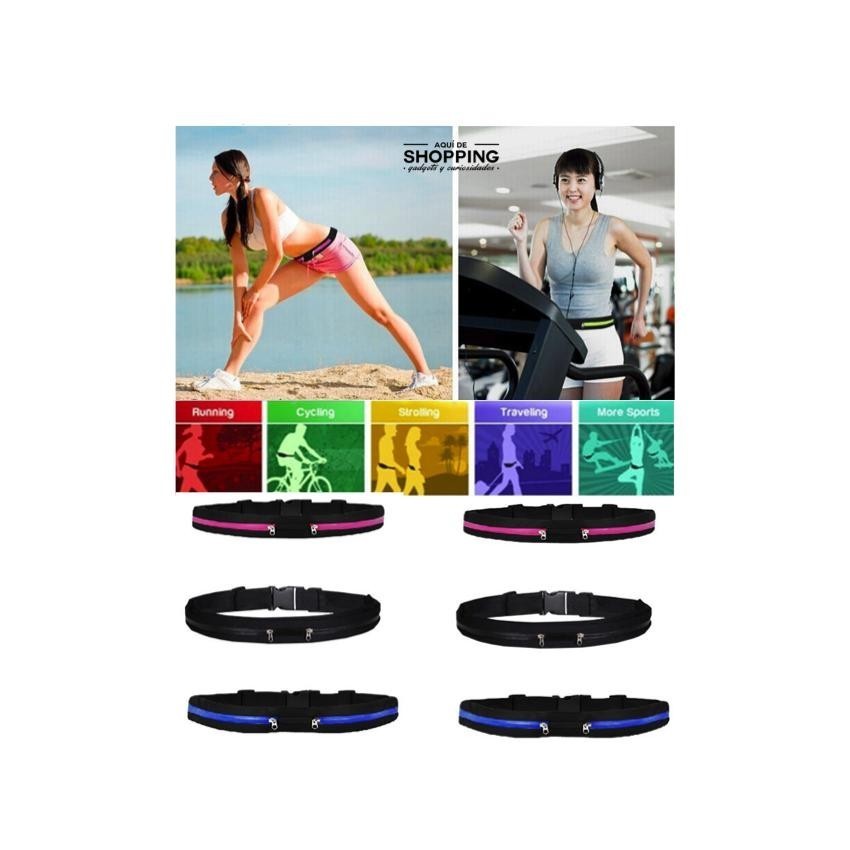 Cangurera Cinturon Con Bolsas Para Correr Runner Belt Gym
