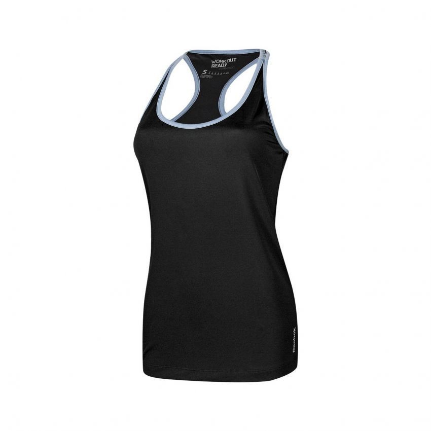 Camiseta Reebok Wor Ply Tank-Negro