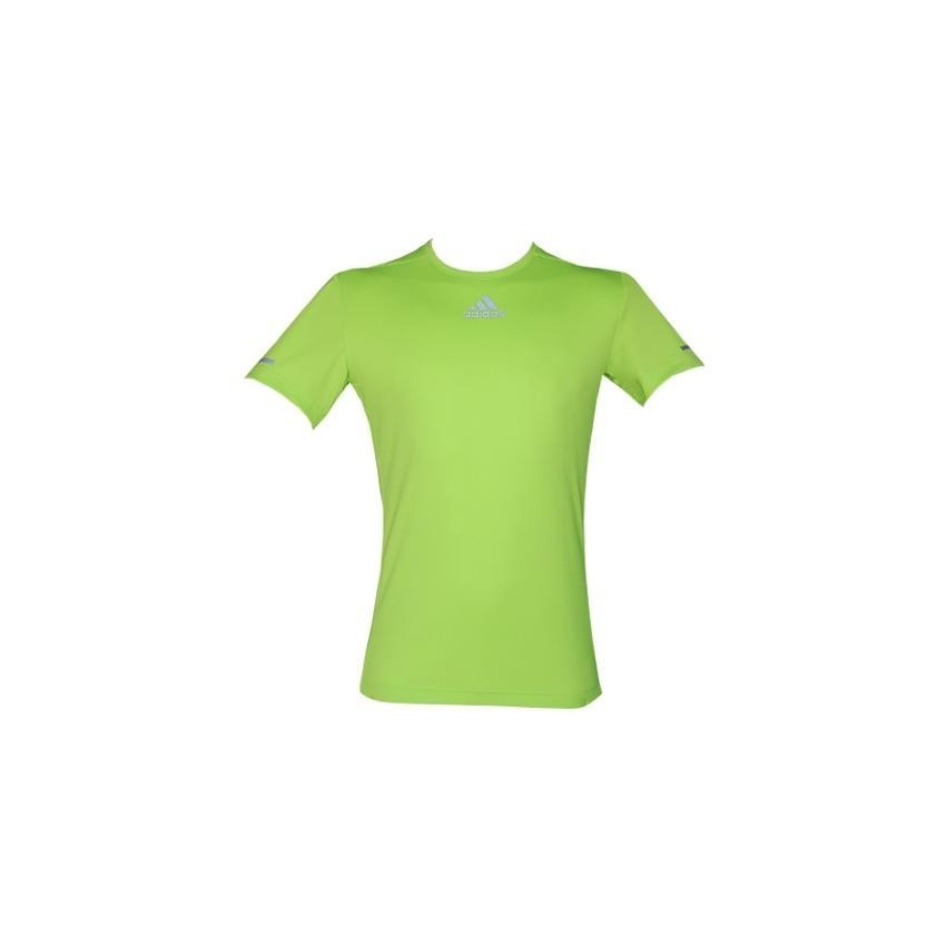 Playera para correr de Hombre Adidas Run Tee S03015-Verde