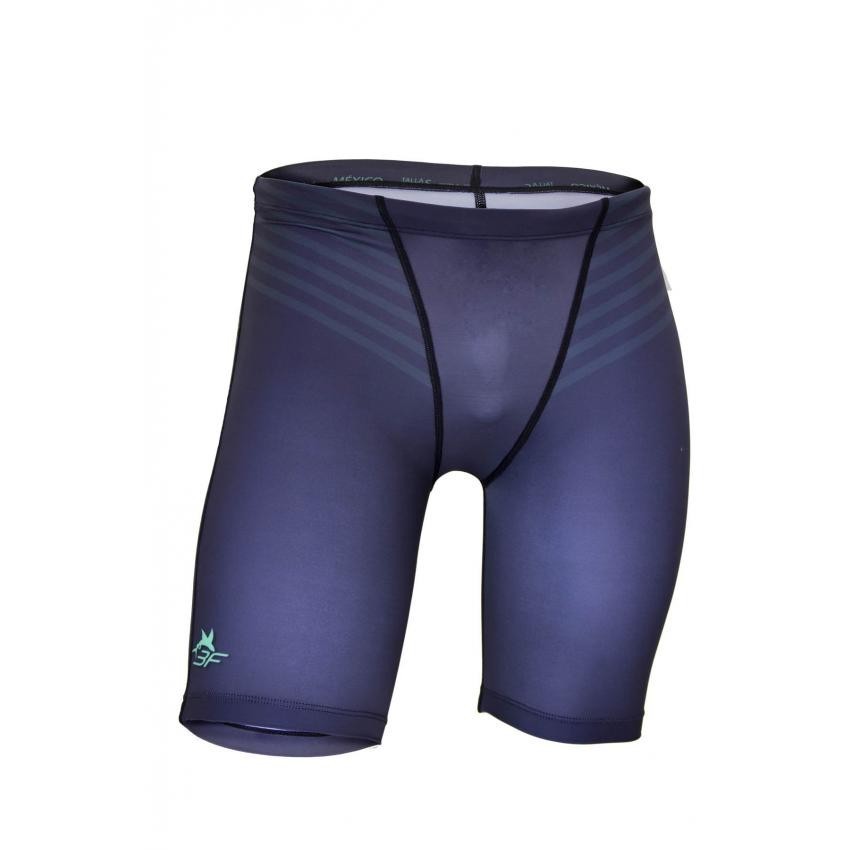 Malla corta de Licra de Atletisto para Hombre TriFerrari 3F con Tela Spand3x Blue