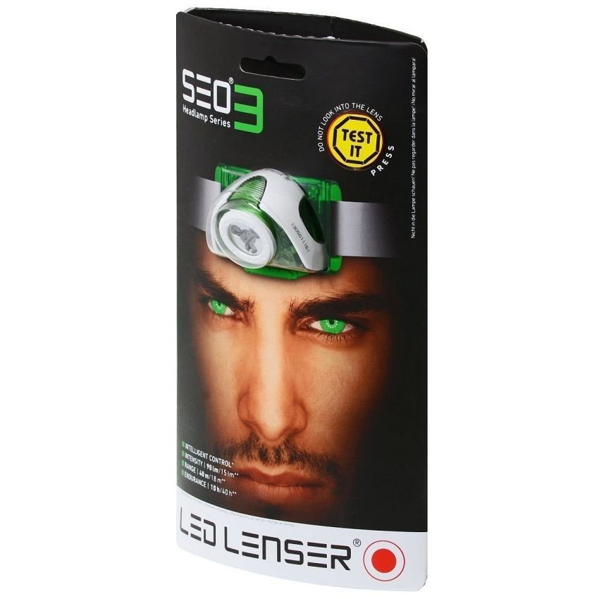 LED Lenser SeO3 Linterna frontal (Verde)