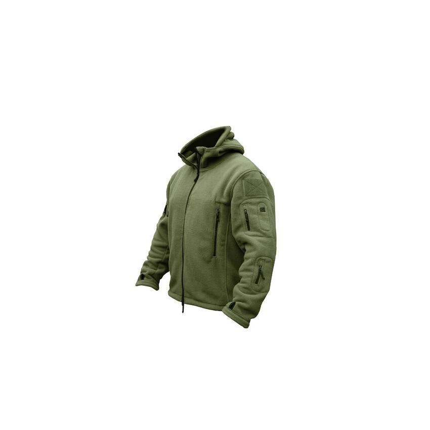 Softshell Jacket Polartec Thermal Al Aire Libre Escudo Deporte Senderismo Polar Con Capucha Verde