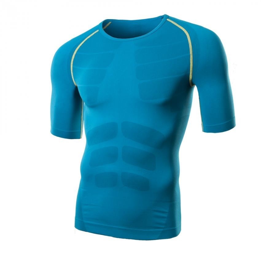 JOGAL Manga corta deportiva camiseta plástico Ropa hombre