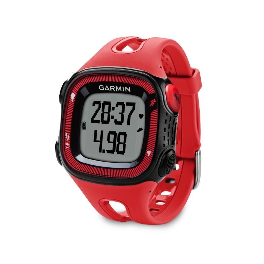 Reloj de Fracuencia Cardíaca Garmin Forerunner 15 con Banda-Negro con Rojo