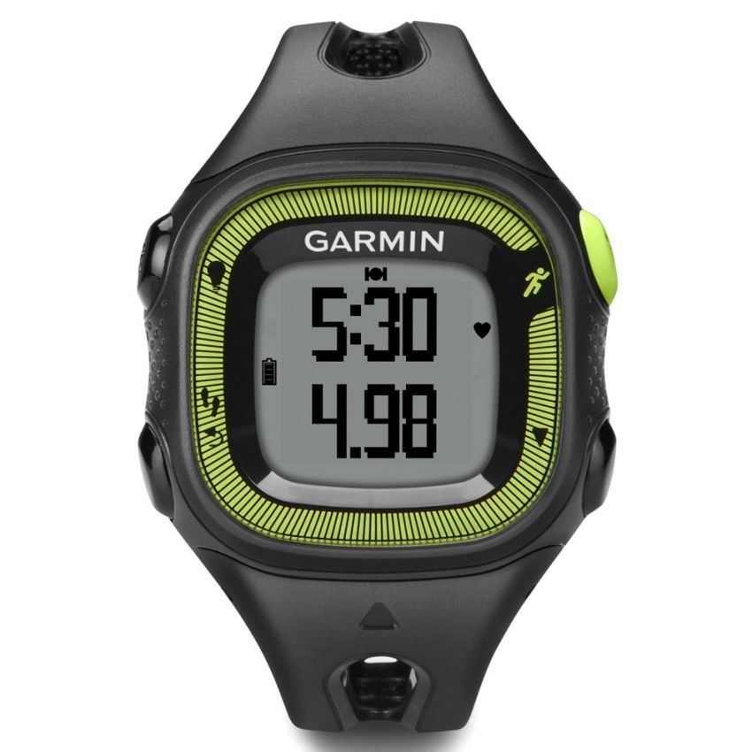 Reloj de Fracuencia Cardíaca Garmin Forerunner 15 con Banda-Negro con Verde