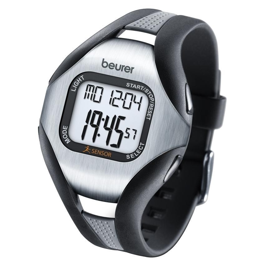 Reloj Monitor de Pulso Beurer PM18-Negro con Gris