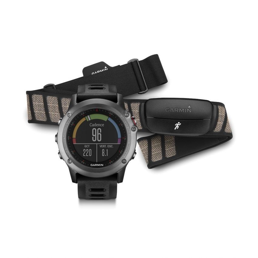 Reloj Multideporte Garmin Fenix 3 con banda-Gris