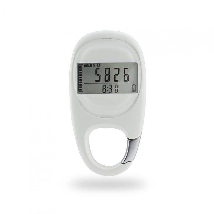 Step Count 3D Sensor pedometer(Blanco)