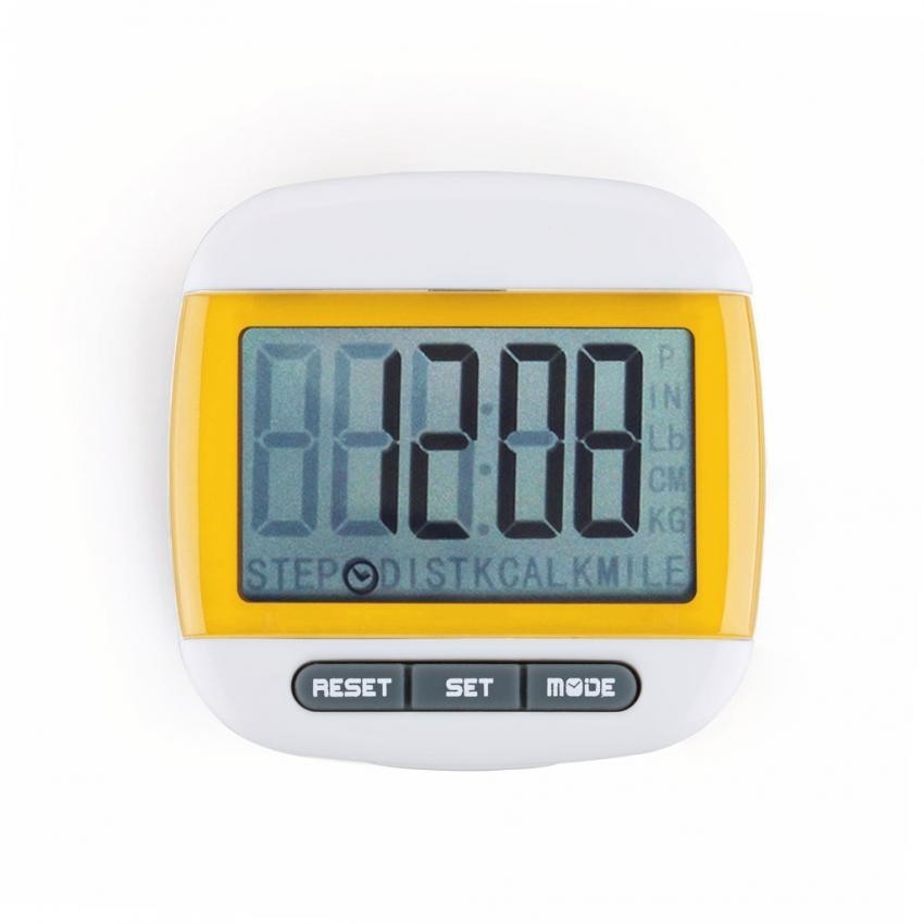 Mini LCD Pedometer (Amarillo)
