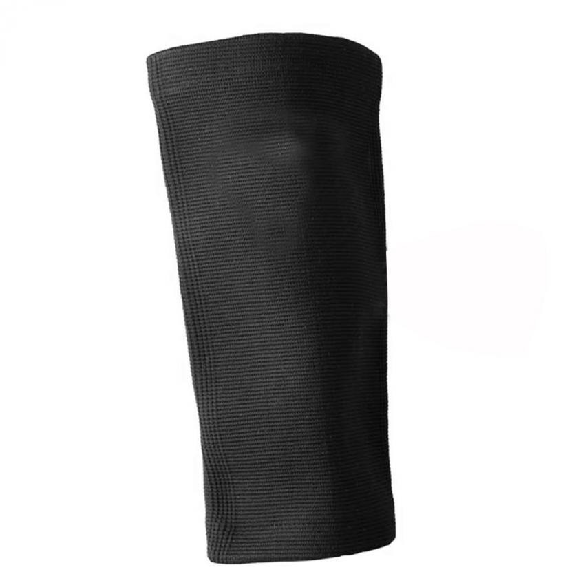 Nueva Pierna Rodilla rótula apoyo de la ayuda de la manga del abrigo protector Deportes Negro L