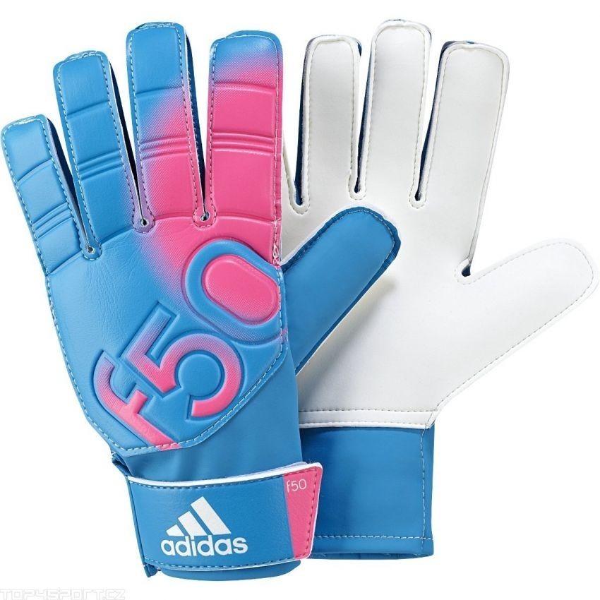 Guantes de portero Adidas F50 Training-Azul con rosa