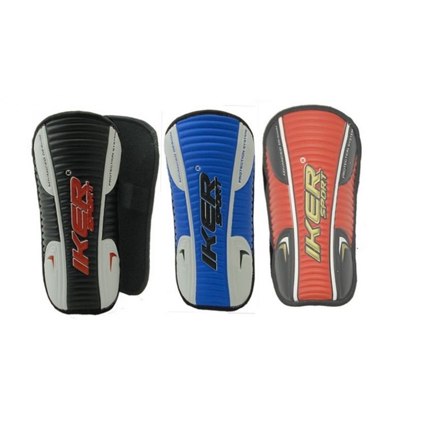 Par de Espinilleras modelo IKER en alta frecuencia sin tobillo Juv