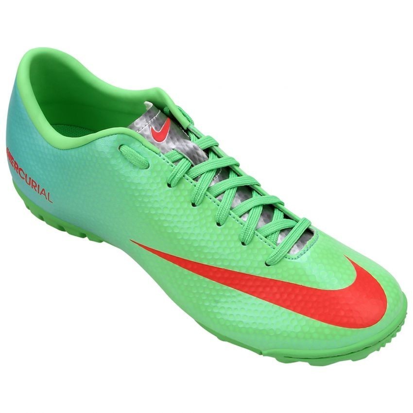 Tenis para Fútbol Rápido Nike Mercurial Victory 4 TF Lime para Caballero - Verde