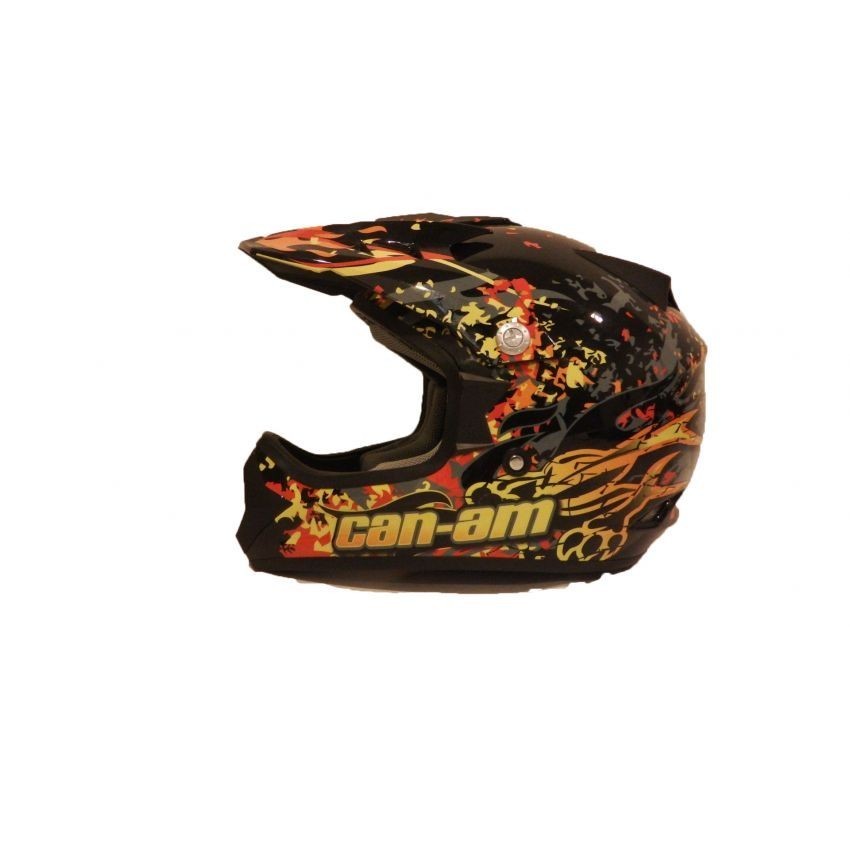 Casco CAN-AM Cross Volcano Junior negro talla M 51-51cm