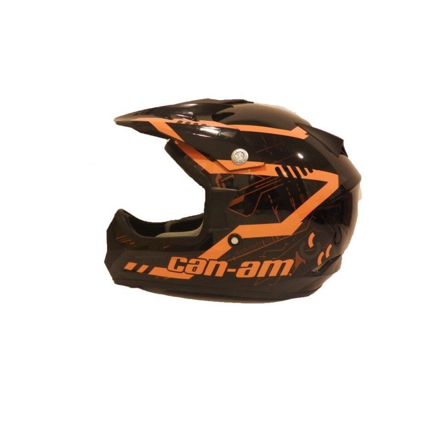 Casco CAN-AM X1 Cross-Negro con Naranja