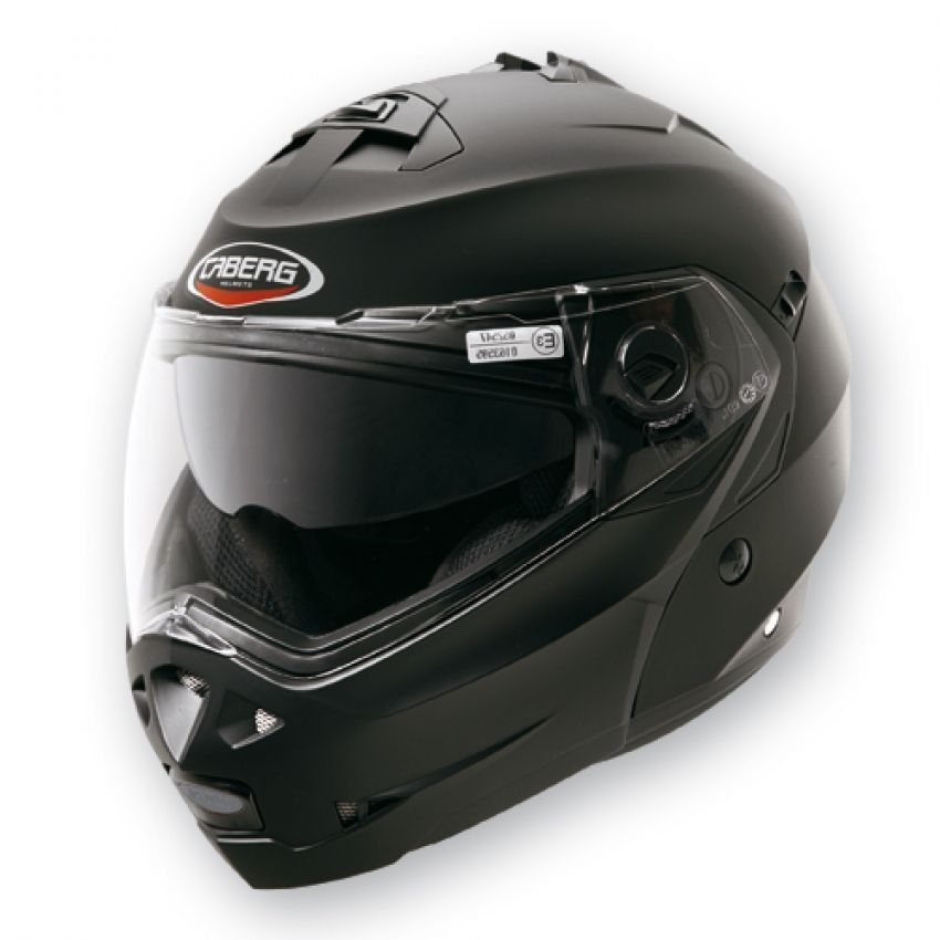 Casco Caberg Duke Smart Abatible-Negro Brillante Con Lentes Internos