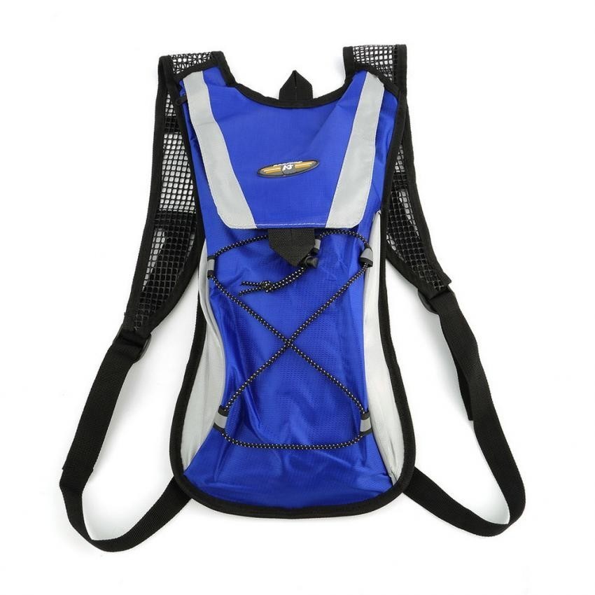 2L Agua vejiga Bolsa Mochila Ciclismo Deporte Mochila Paquete va de excursión Azul EH
