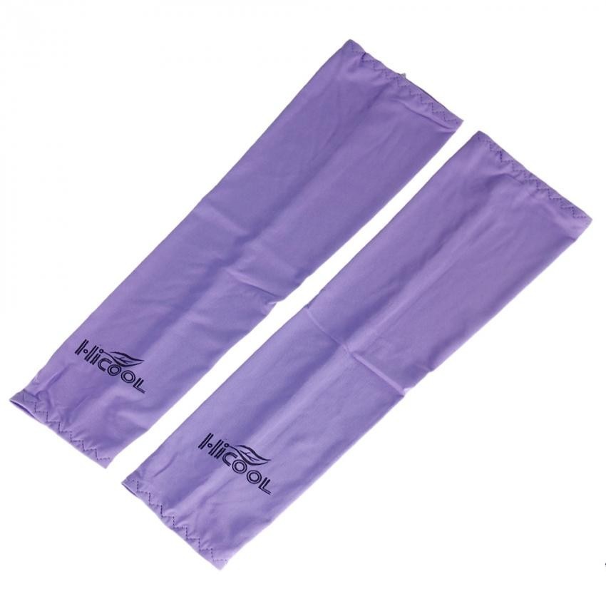 ELENXS Hombres o Mujeres Sun Uv Protección mangas del brazo Covers Cuff Polé Refrigerador cómodo Sun-Proof Cusual Soft Purple