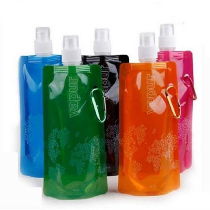 Bolsa de Nueva botella 480ML de Deporte acuático Copa Ambiental plegable portátil para Senderismo