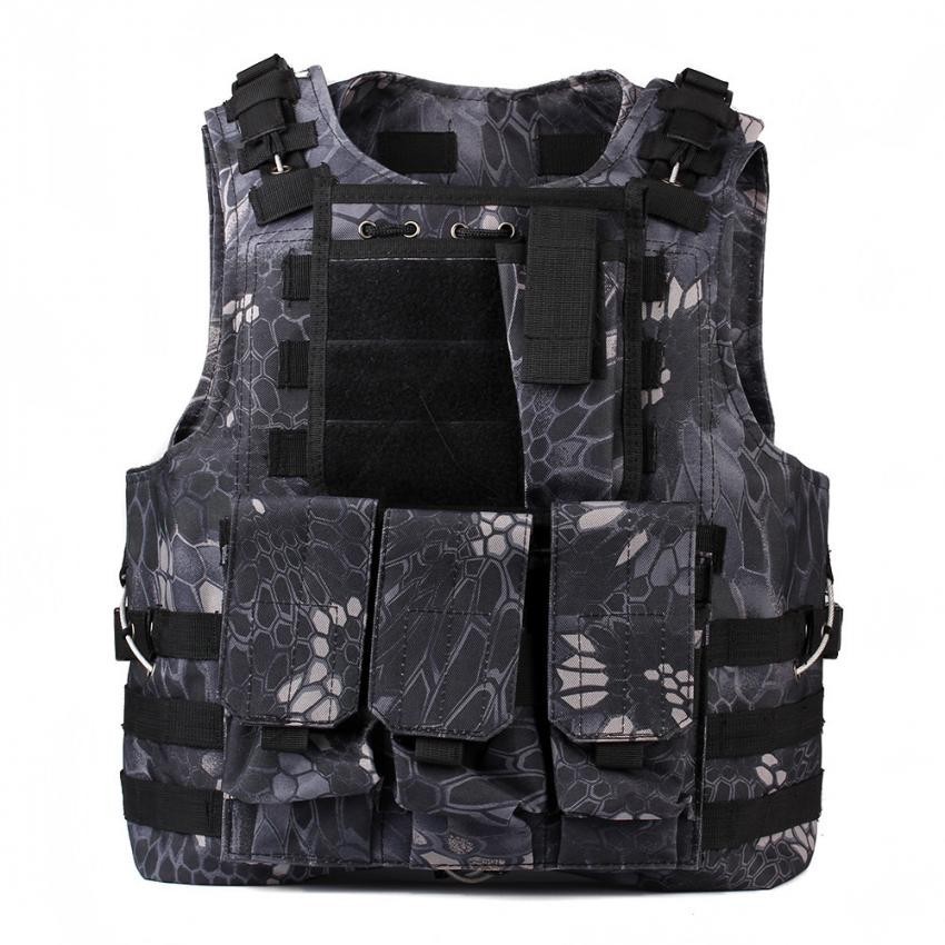 Chaleco Táctico Camuflaje Combate Militar Ajustable para Caza Deporte Montaña Xmas Christmas la Navidad