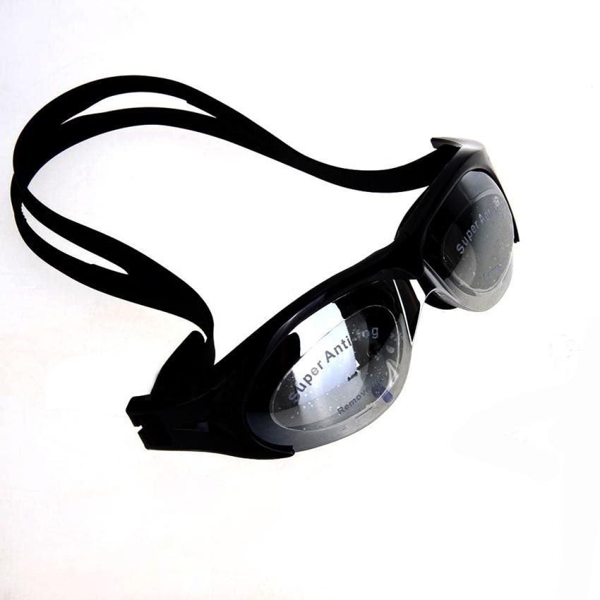 Los adultos negros anti-vaho impermeable Piscina Protección UV Goggles Gafas